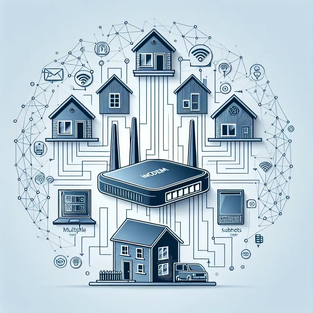 Can a modem be used in a home with multiple subnets?